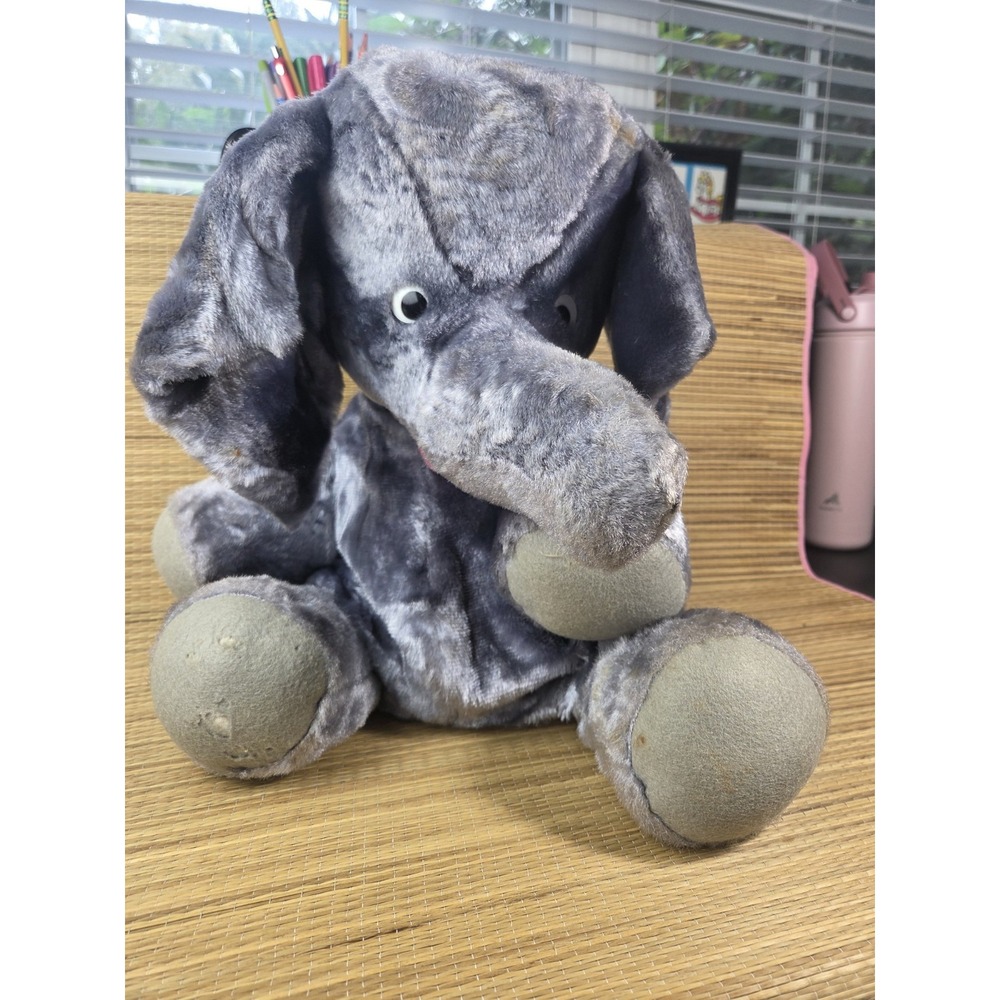 Vintage Gund Saggy Baggy Elephant Little Golden Books Plush Sookie Grey